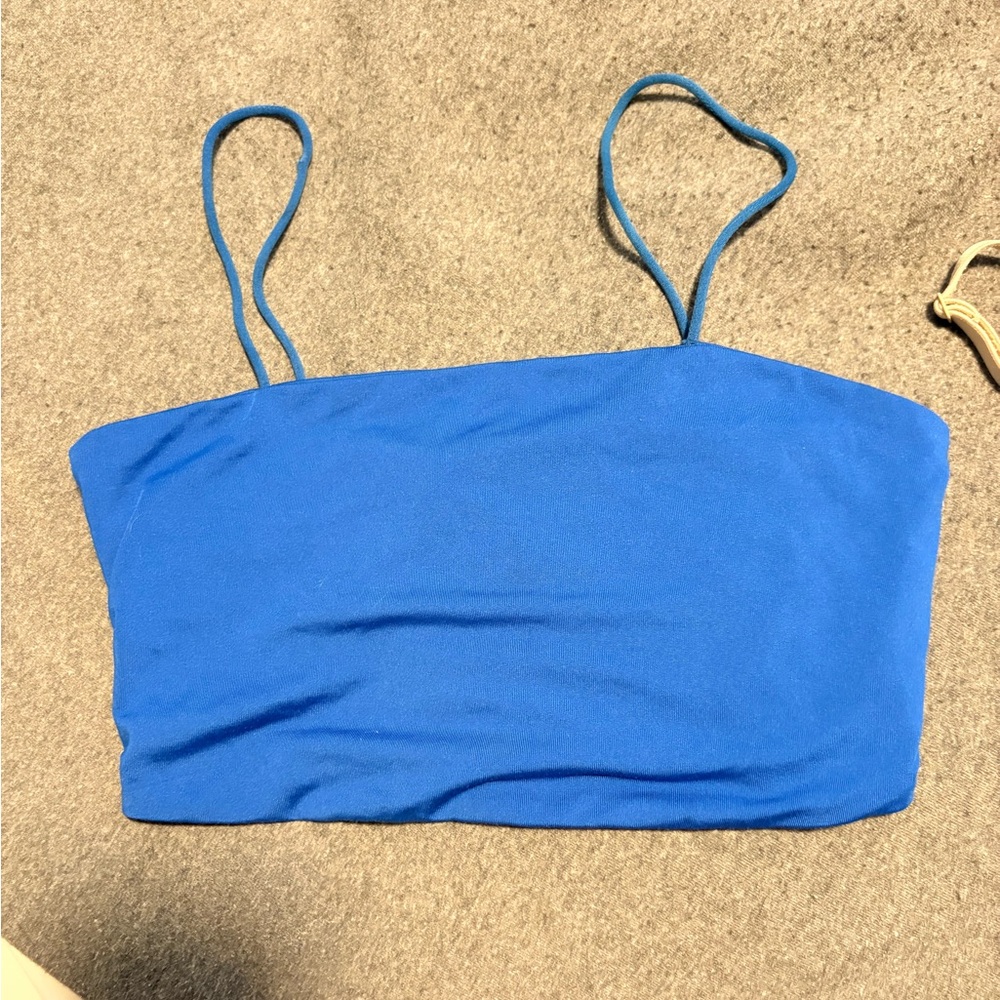 Blue Crop Top